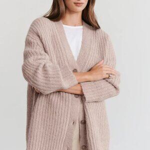 JENNI KAYNE  Cocoon Cardigan XS Taupe